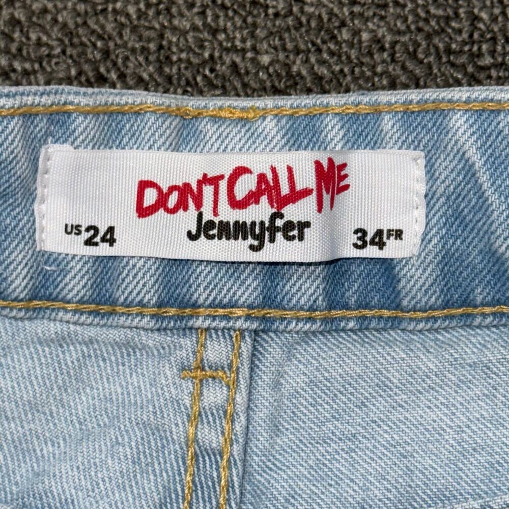 Don't Call Me Jennyfer Blue Light‎ Wash Jeans Women's 24W Distressed Casual Wear - Picture 3 of 10